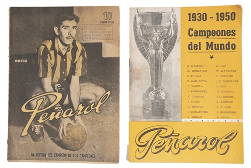 Lot of (2) 1945-1950 Peñarol Soccer Magazines 